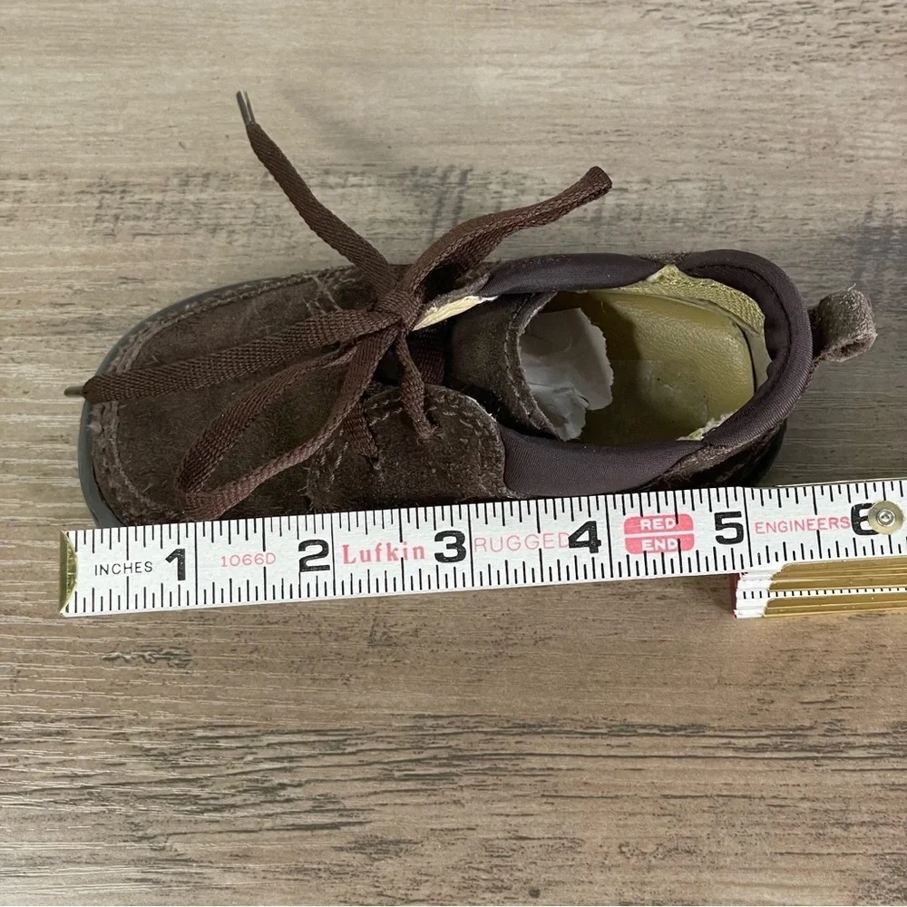 Baby Gap‎ Toddler sz 5 Brown Suede Leather Lace Up Shoes